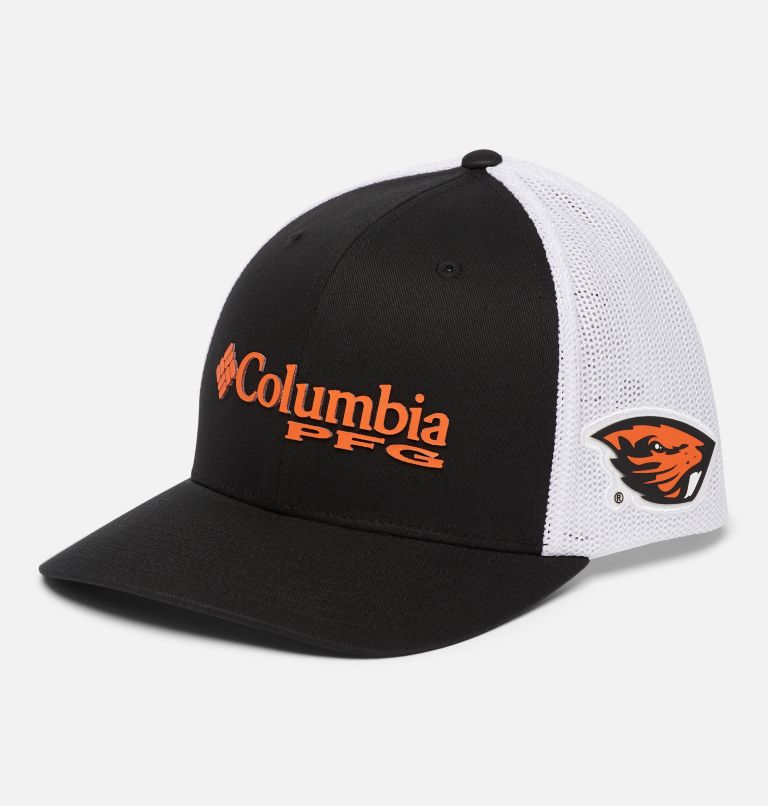 Columbia Oregon State Beavers PFG Stretch Cap - Black/White