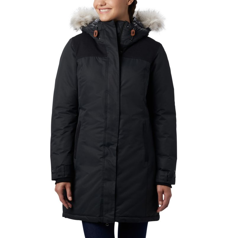 Thumbnail: Women's Lindores Waterproof Insulated Parka, Color: Black, image 1