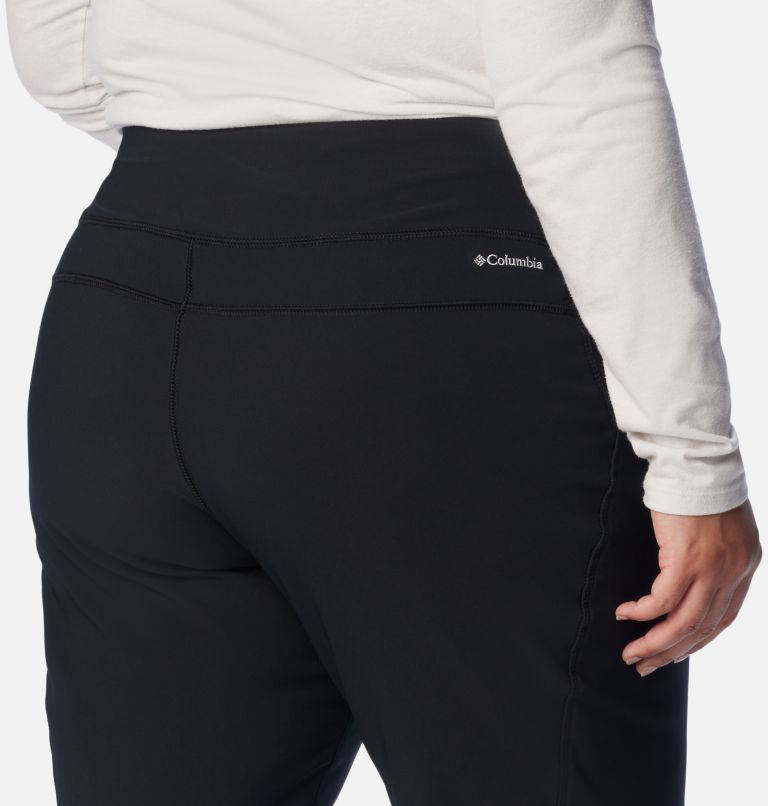 Women's Back Beauty Highrise Warm Winter Pants - Plus Size, Color: Black, image 5
