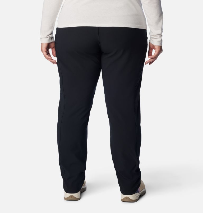 Women's Back Beauty Highrise Warm Winter Pants - Plus Size, Color: Black, image 2