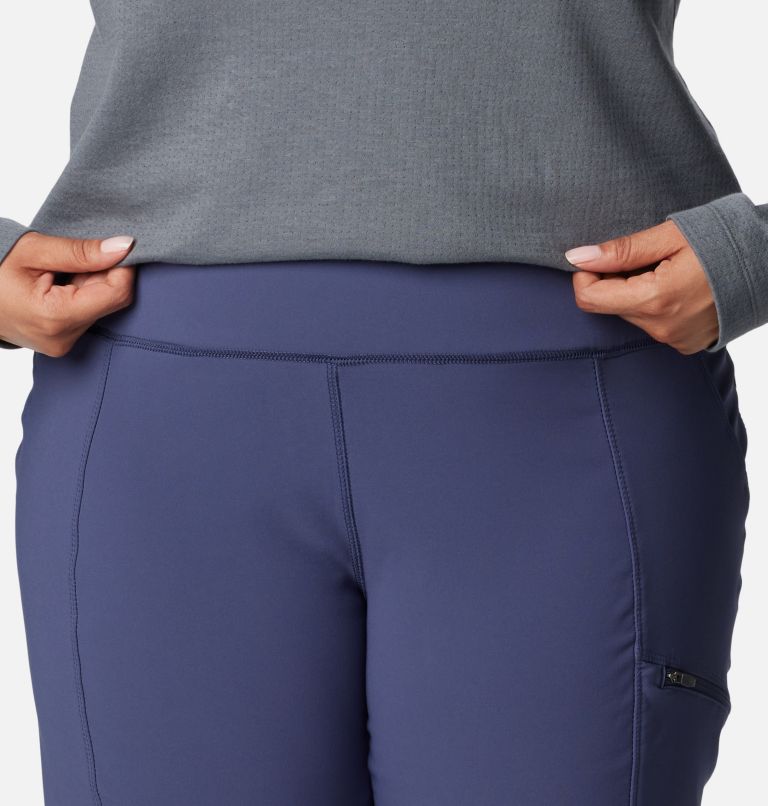 Women's Back Beauty Highrise Warm Winter Pants - Plus Size, Color: Nocturnal, image 4