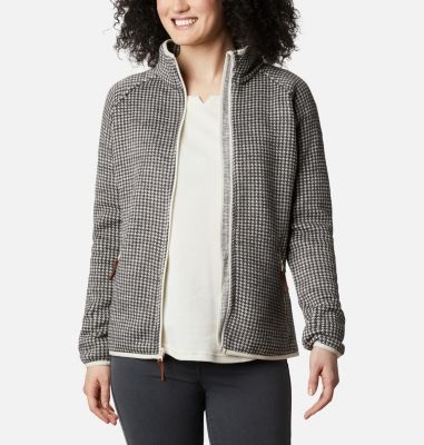 Polaire Chillin&trade; femme Chillin&trade; Fleece Non Hooded | 191 | XS, Chalk Small Houndstooth, front