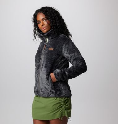 Women's Fire Side II Sherpa Full Zip Fleece, Color: Shark, image 4