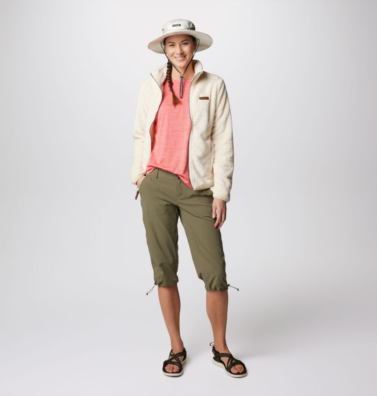 Columbia Women Fleece Lined Softshell Jacket Full Zip Long Sleeve Green SZ  Small