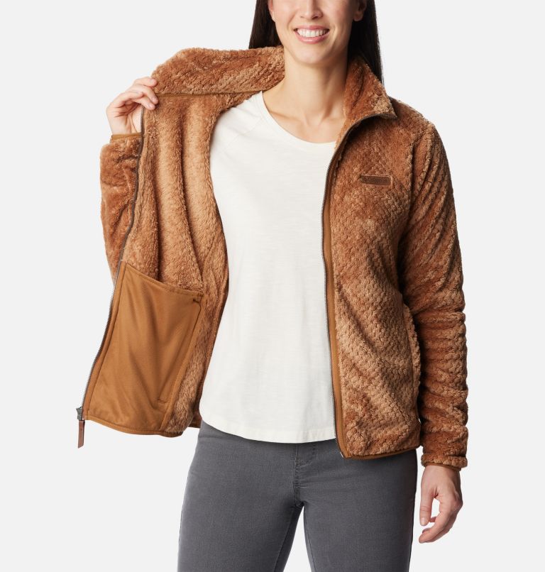 Chaqueta de forro polar sherpa corta Fireside™ para mujer