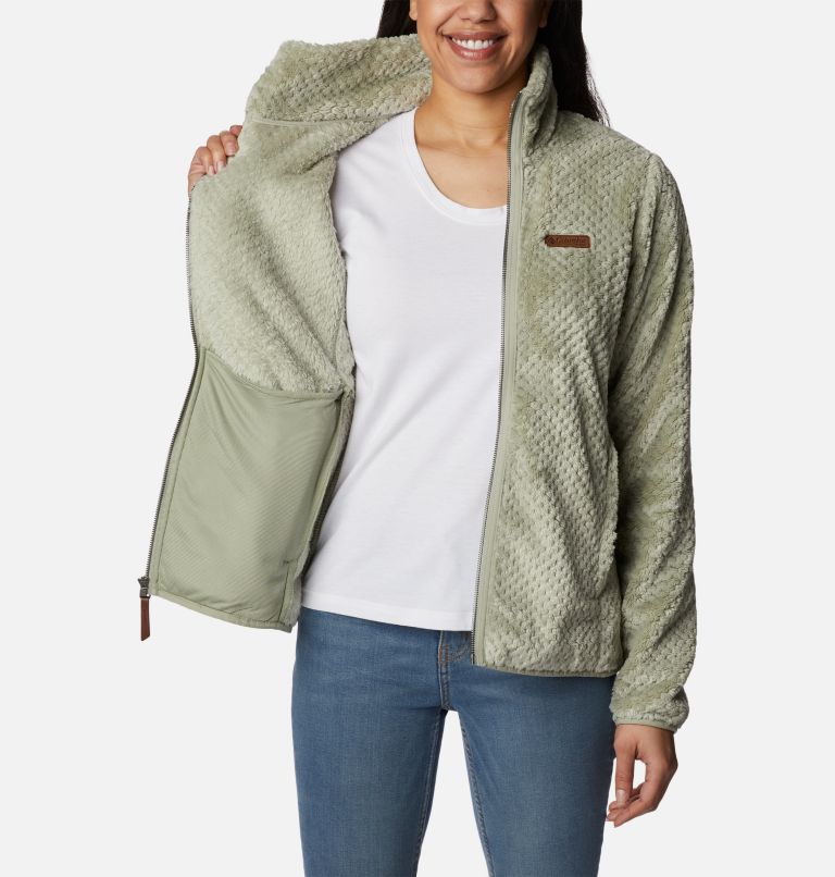 Women's Fire Side II Sherpa Full Zip Fleece, Color: Safari, image 5