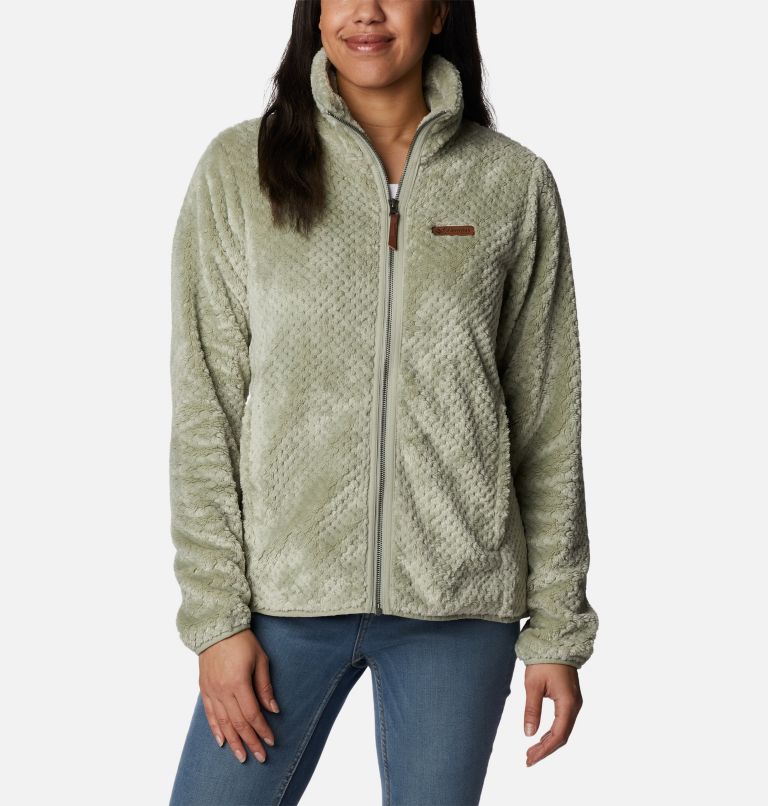Women's Fire Side II Sherpa Full Zip Fleece, Color: Safari, image 1