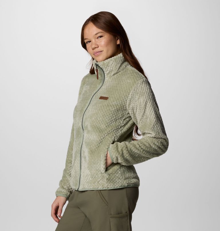 Women's Fire Side II Sherpa Full Zip Fleece, Color: Safari, image 4