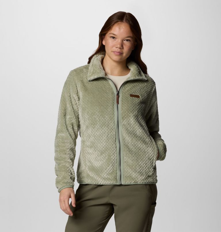Women's Fire Side II Sherpa Full Zip Fleece, Color: Safari, image 1