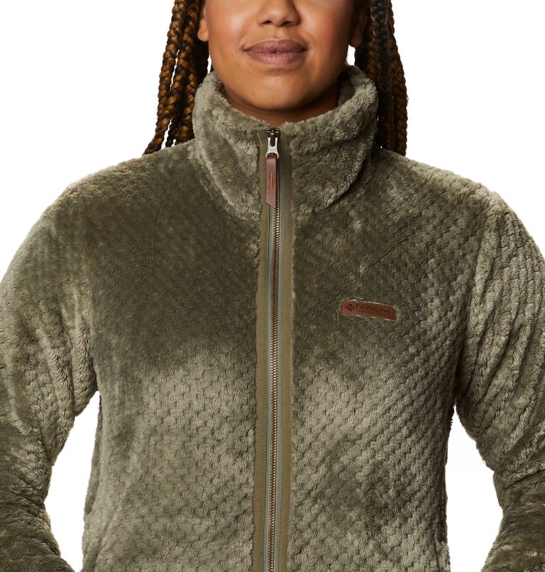 Thumbnail: Women's Fire Side Fleece Jacket , Color: Stone Green, image 4