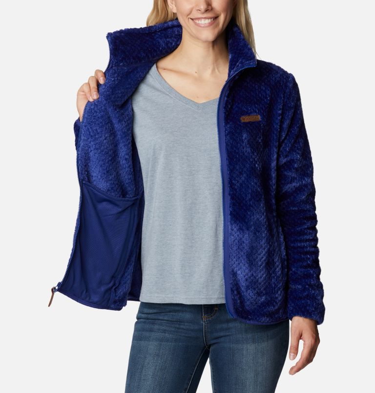 Thumbnail: Women's Fire Side II Sherpa Full Zip Fleece, Color: Dark Sapphire, image 5
