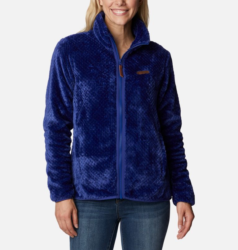 Women's Fire Side II Sherpa Full Zip Fleece, Color: Dark Sapphire, image 1