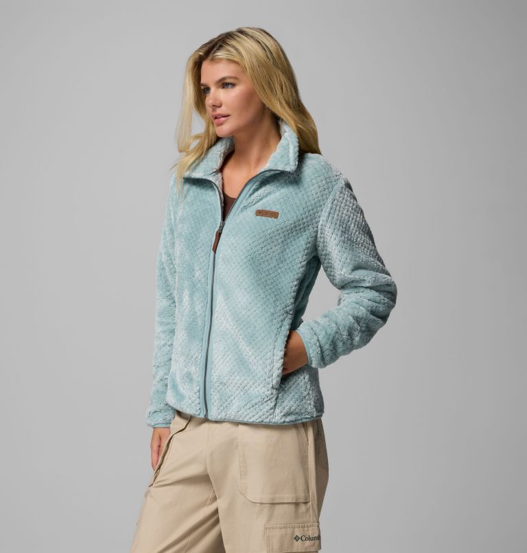 Women's Fire Side II Sherpa Full Zip Fleece, Color: Crushed Blue, image 4