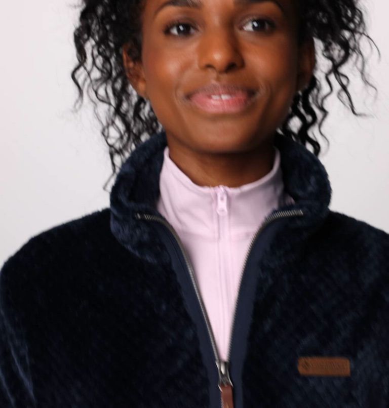 Women's Fire Side II Sherpa Fleece, Color: Collegiate Navy
