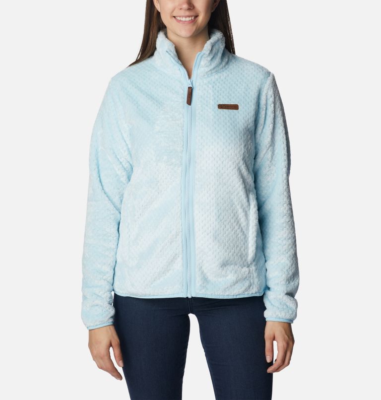 Women's Fire Side II Sherpa Full Zip Fleece, Color: Spring Blue, image 1