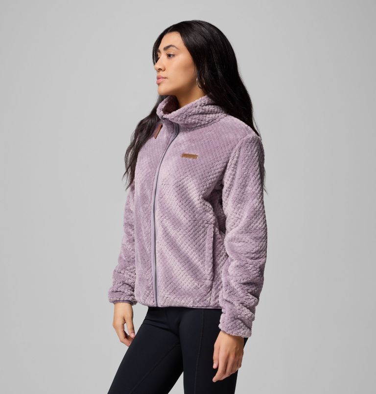 Women's Fire Side II Sherpa Full Zip Fleece, Color: Shale Purple, image 4