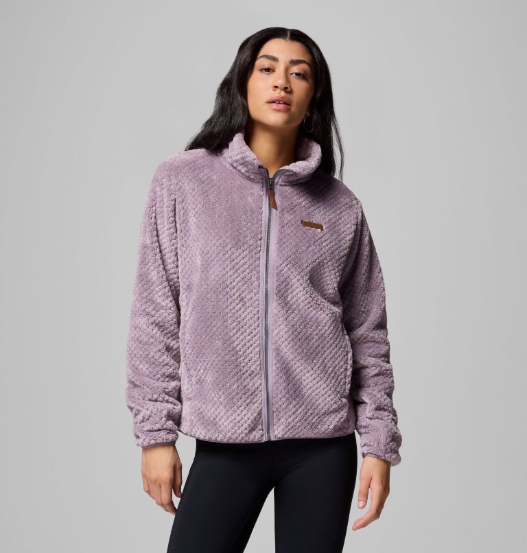 Women's Fire Side II Sherpa Full Zip Fleece, Color: Shale Purple, image 5