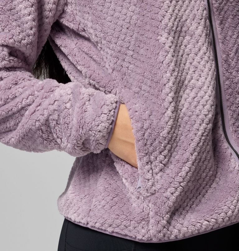 Women's Fire Side II Sherpa Full Zip Fleece, Color: Shale Purple, image 7