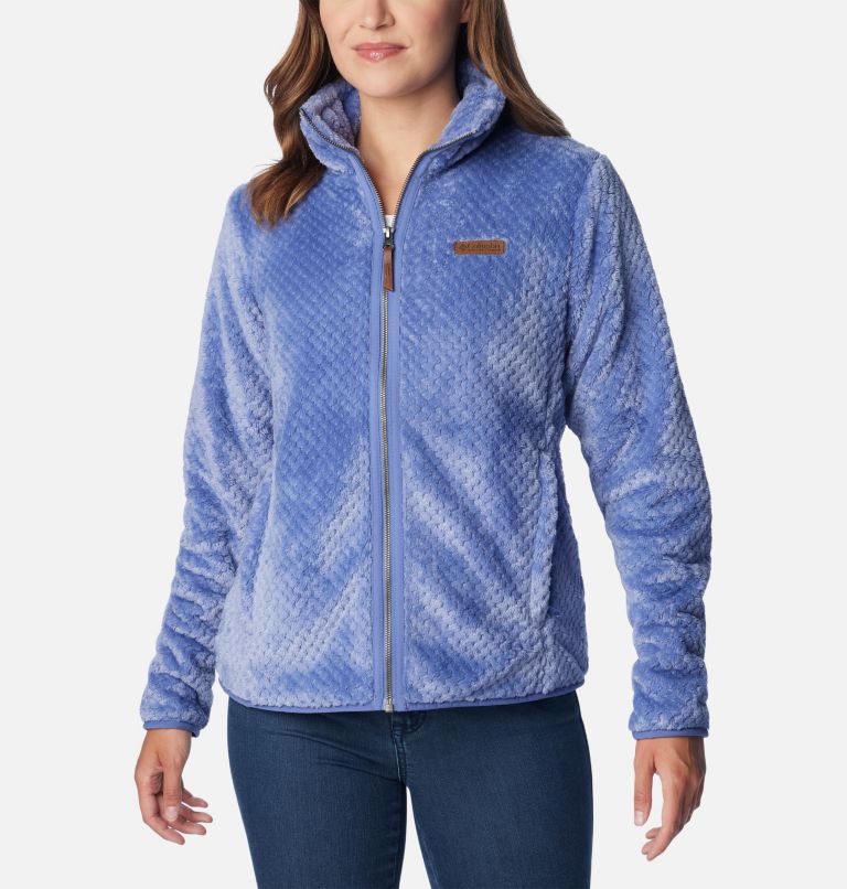 Columbia Women's Fire Side II Sherpa Full Zip, Aqua Haze, Small at   Women's Coats Shop