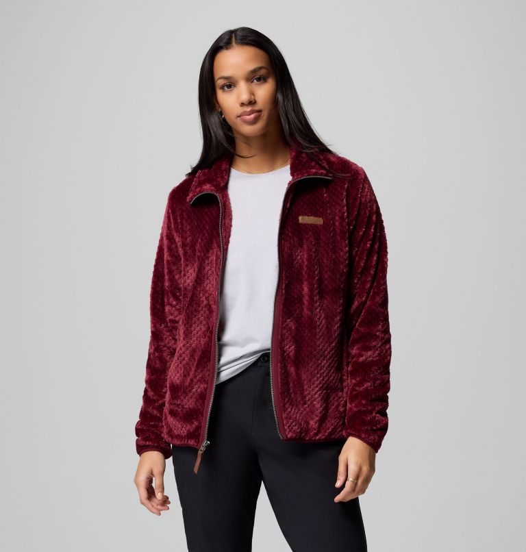 Women's Fire Side II Sherpa Full Zip Fleece, Color: Rich Wine, image 5