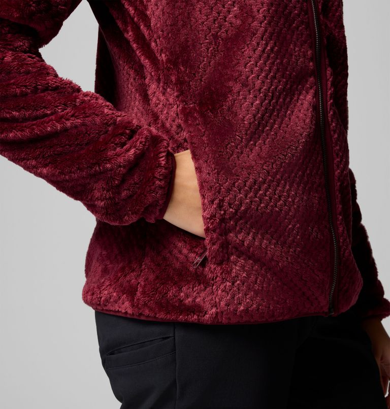 Women's Fire Side II Sherpa Full Zip Fleece, Color: Rich Wine, image 7