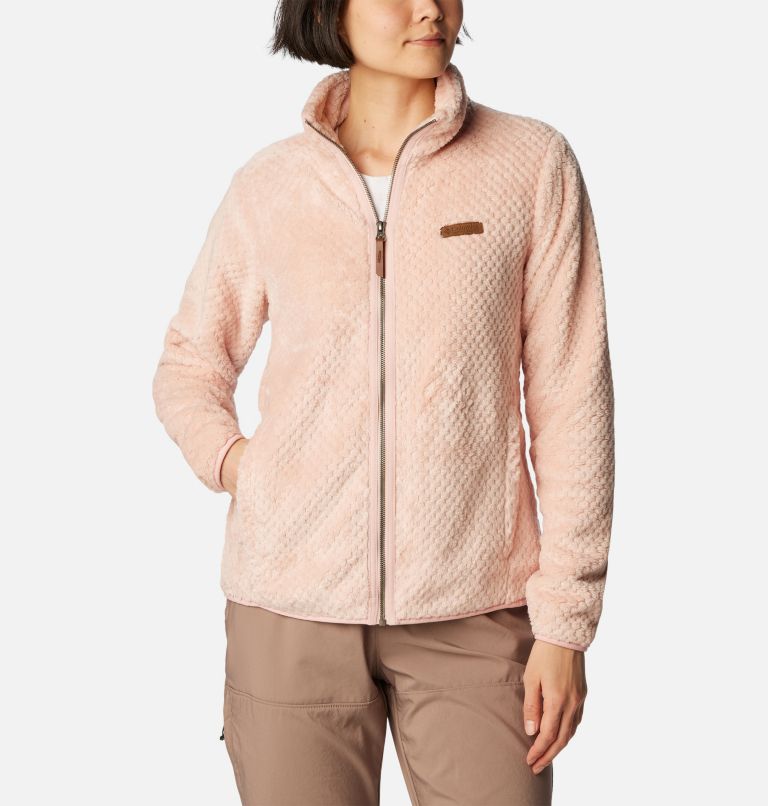 Women's Fire Side II Sherpa Full Zip Fleece, Color: Dusty Pink, image 1