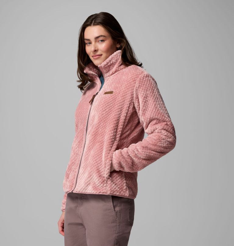 Women's Fire Side II Sherpa Full Zip Fleece, Color: Eraser Pink, image 4