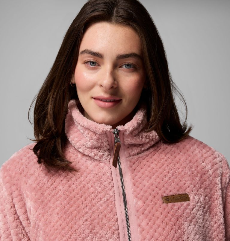 Women's Fire Side II Sherpa Full Zip Fleece, Color: Eraser Pink, image 5