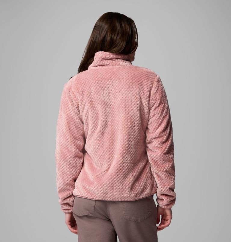 Women's Fire Side II Sherpa Full Zip Fleece, Color: Eraser Pink, image 3