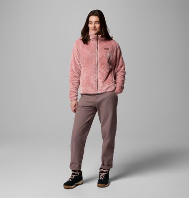Women's Fire Side II Sherpa Full Zip Fleece, Color: Eraser Pink, image 18