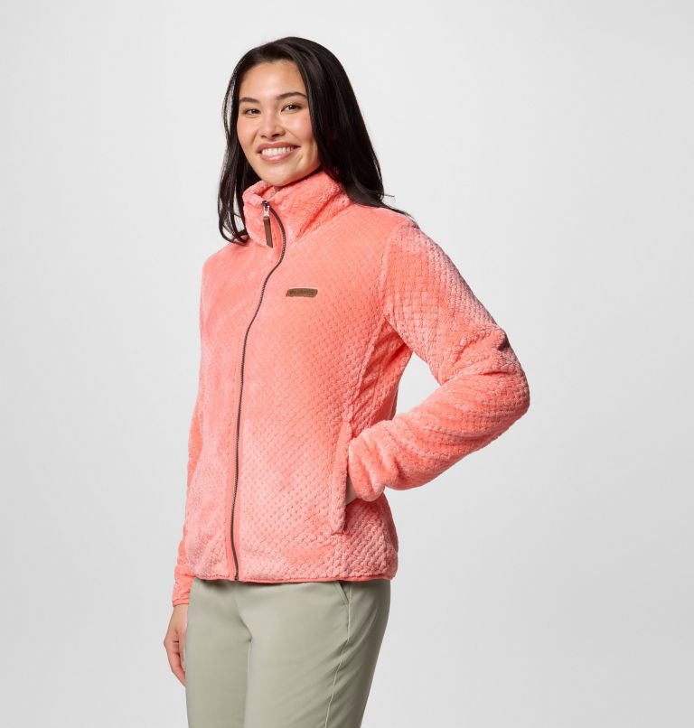 Women's Fire Side II Sherpa Full Zip Fleece, Color: Alpenglow, image 3