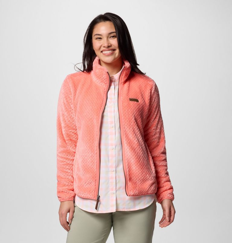 Women's Fire Side II Sherpa Full Zip Fleece, Color: Alpenglow, image 5