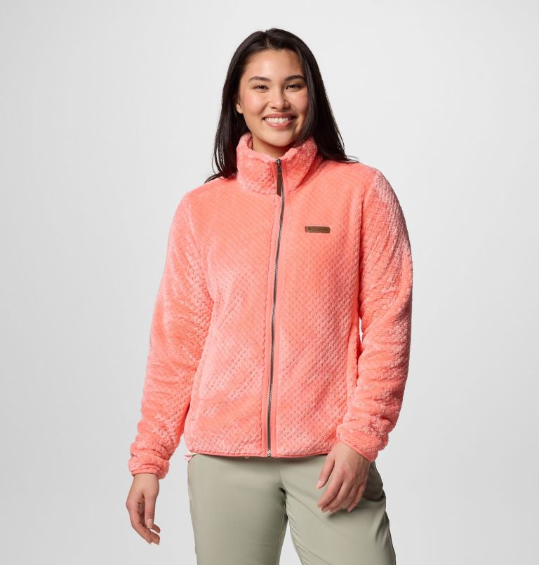 Women's Fire Side II Sherpa Full Zip Fleece, Color: Alpenglow, image 1