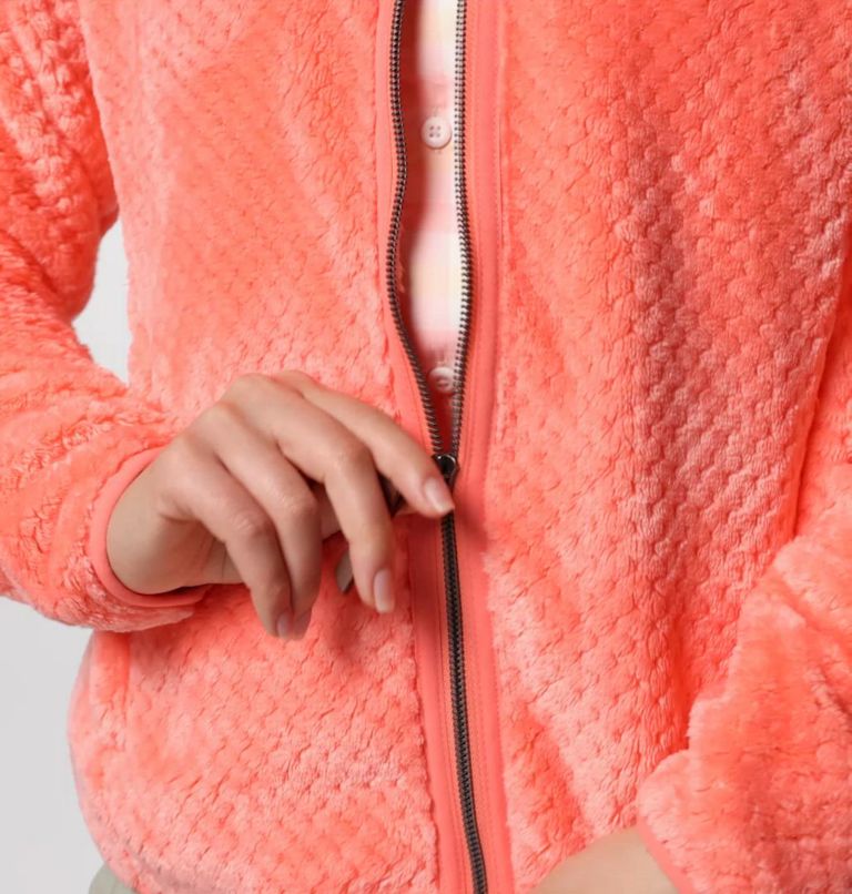 Women's Fire Side II Sherpa Full Zip Fleece, Color: Alpenglow
