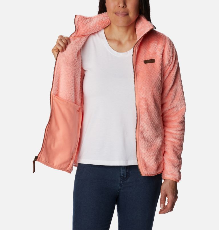 Thumbnail: Women's Fire Side Fleece Jacket , Color: Coral Reef, image 5