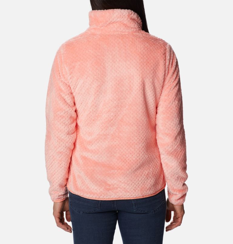 Women's Fire Side II Sherpa Full Zip Fleece, Color: Coral Reef, image 2