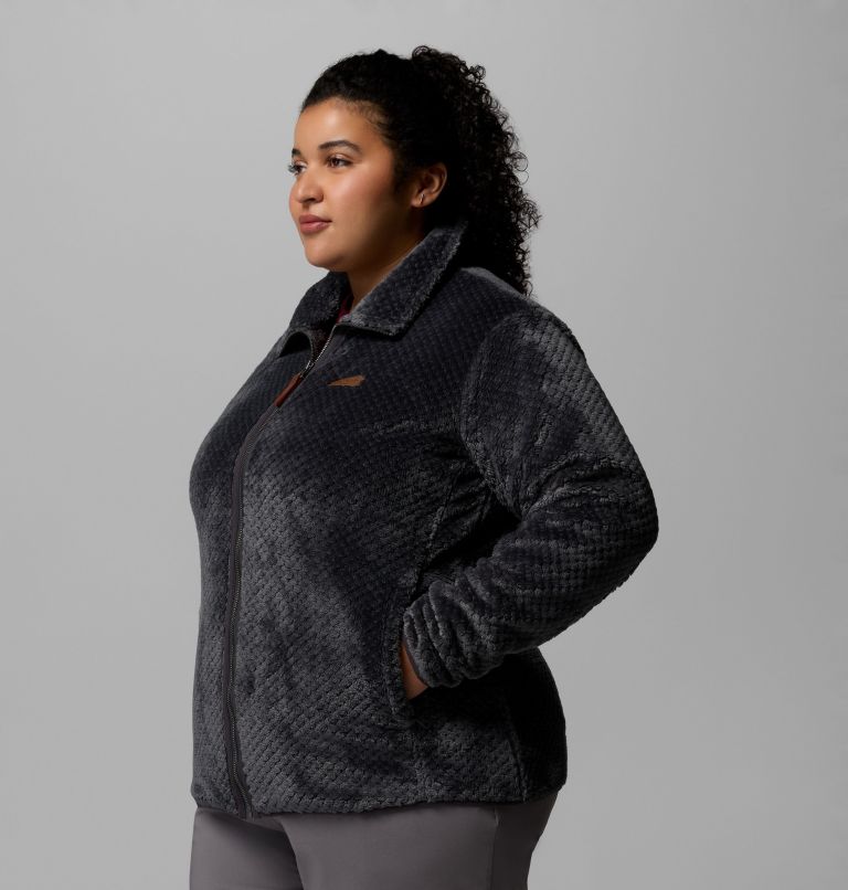 Manteau polaire avec fermeture éclair en sherpa Fire Side II Femme - Grandes tailles, Color: Shark, image 4