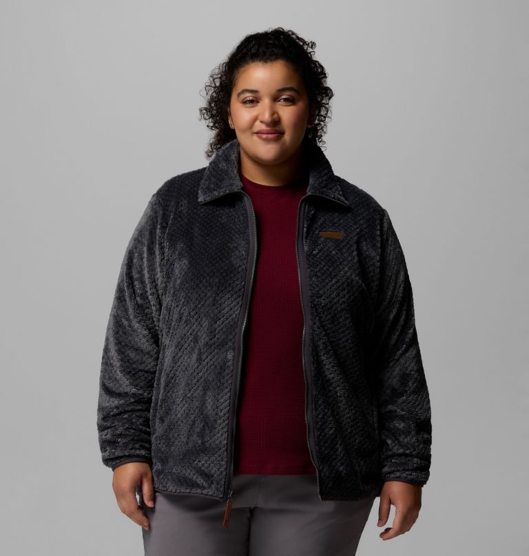 Manteau polaire avec fermeture éclair en sherpa Fire Side II Femme - Grandes tailles, Color: Shark, image 5