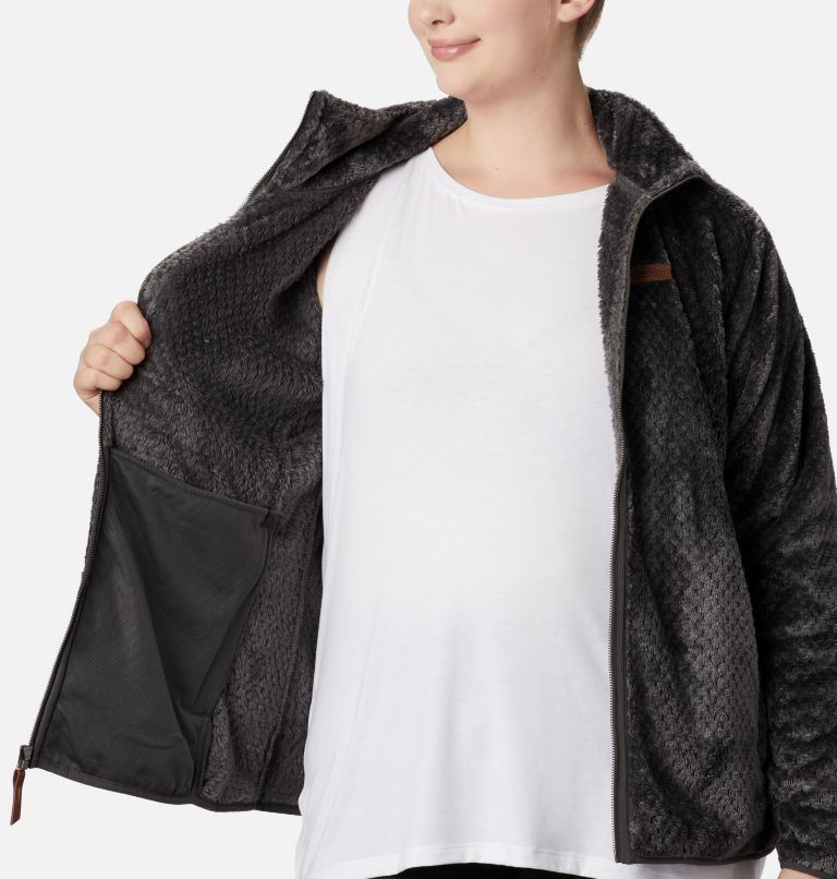 Women's Fire Side II Sherpa Full Zip Fleece - Plus Size, Color: Shark, image 5