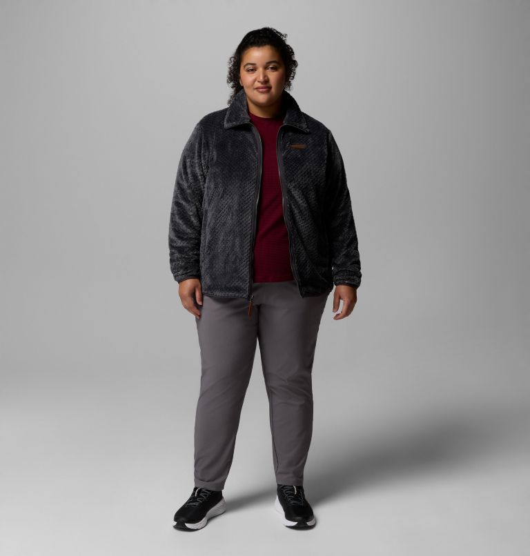 Manteau polaire avec fermeture éclair en sherpa Fire Side II Femme - Grandes tailles, Color: Shark, image 2