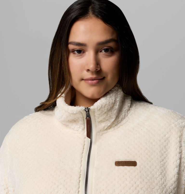 Women's Fire Side II Sherpa Full Zip Fleece - Plus Size, Color: Chalk, image 6