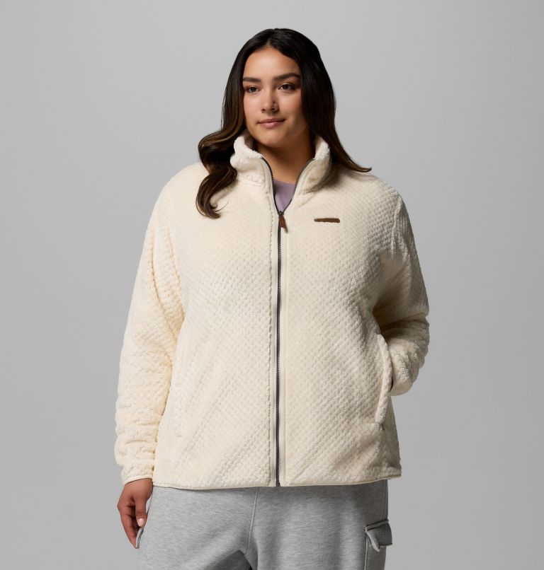 Women's Fire Side II Sherpa Full Zip Fleece - Plus Size, Color: Chalk, image 1