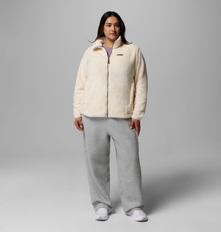 Women's Fire Side II Sherpa Full Zip Fleece - Plus Size, Color: Chalk, image 2