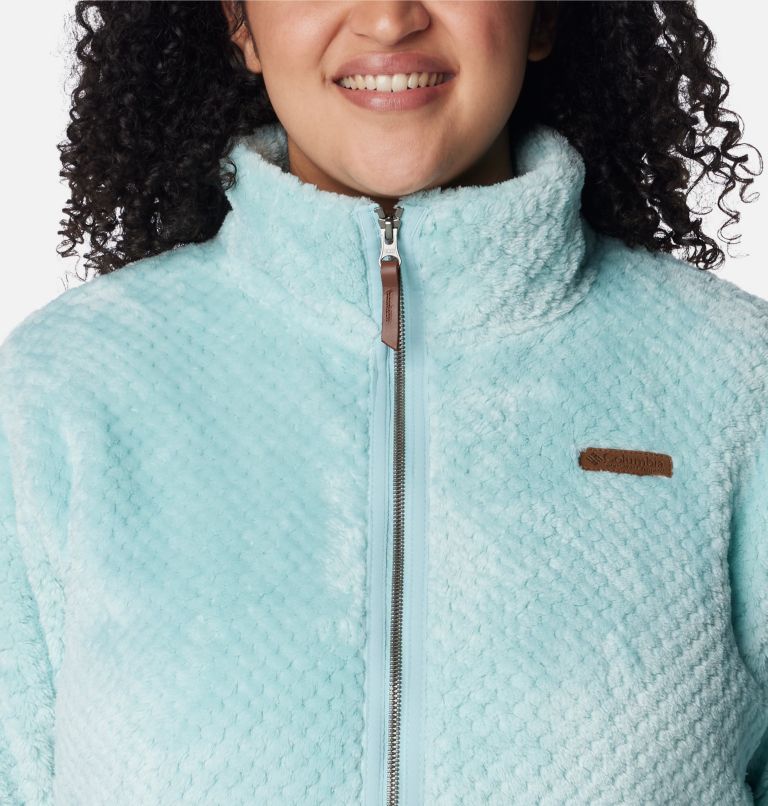 Women's Fire Side II Sherpa Full Zip Fleece - Plus Size, Color: Aqua Haze, image 4