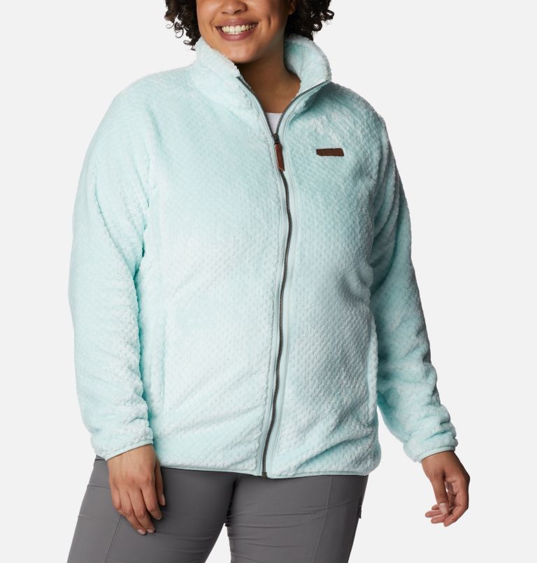 Manteau polaire avec fermeture éclair en sherpa Fire Side II Femme - Grandes tailles, Color: Icy Morn, image 1