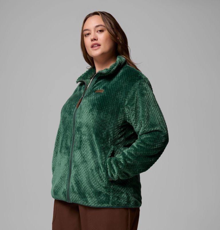 Women's Fire Side II Sherpa Full Zip Fleece - Plus Size, Color: Rain Forest, image 4
