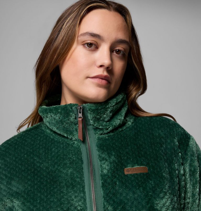 Women's Fire Side II Sherpa Full Zip Fleece - Plus Size, Color: Rain Forest, image 6