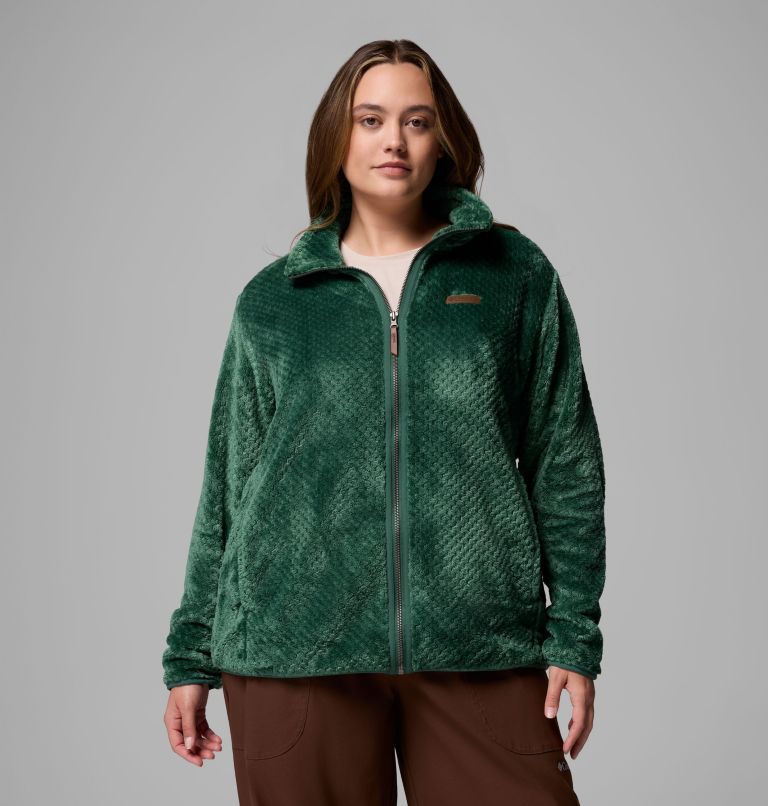 Women's Fire Side II Sherpa Full Zip Fleece - Plus Size, Color: Rain Forest, image 1