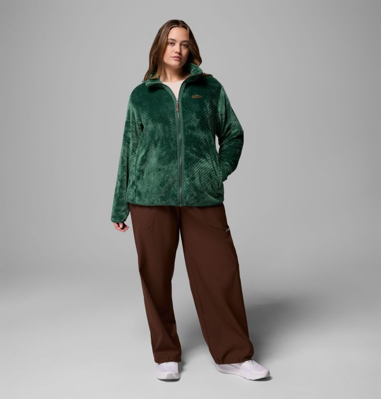 Women's Fire Side II Sherpa Full Zip Fleece - Plus Size, Color: Rain Forest, image 2