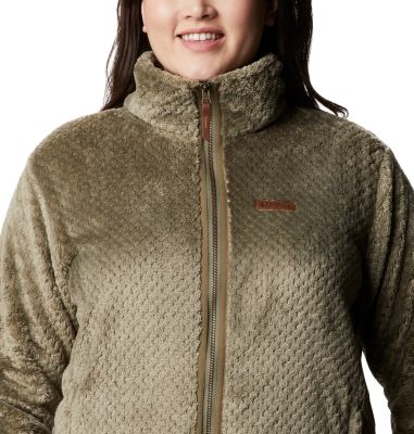 columbia fire side sherpa full zip jacket women's plus sizes